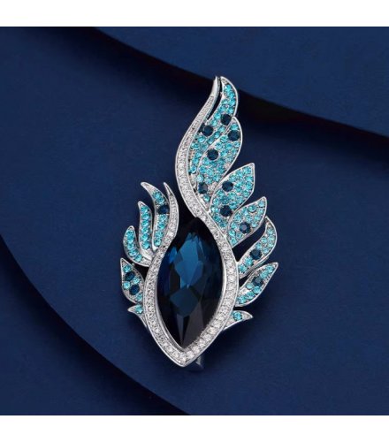 XSB181 - Angel Phoenix Feather Eye Brooch